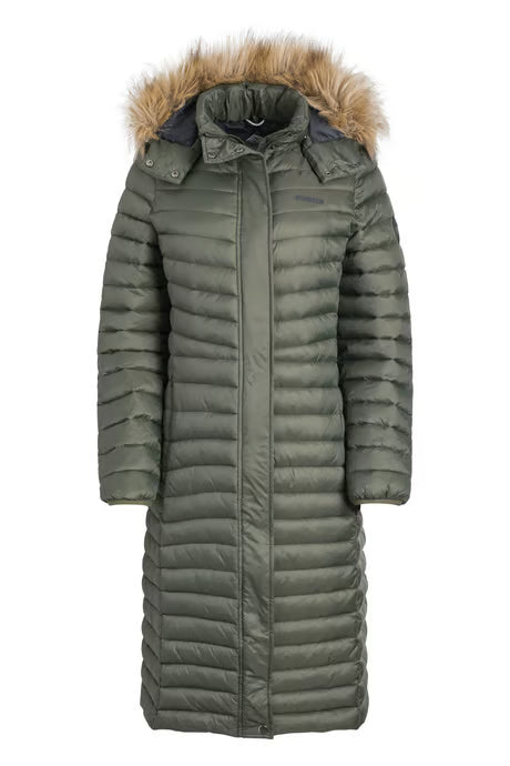 Weird Fish - Kempley Lightweight Padded Mid-Line Hooded Jacket Deep Lichen Green