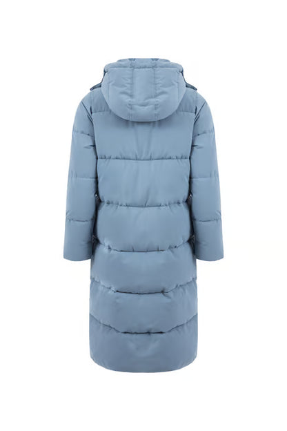 Weird Fish - Kenley Heavyweight Longline Duvet Coat Lake Blue