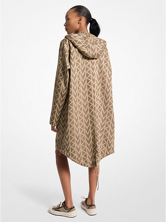 Michael Kors - MK2000 Logo Jacquard Oversized Parka