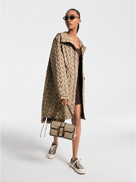 Michael Kors - MK2000 Logo Jacquard Oversized Parka