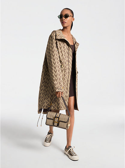 Michael Kors - MK2000 Logo Jacquard Oversized Parka