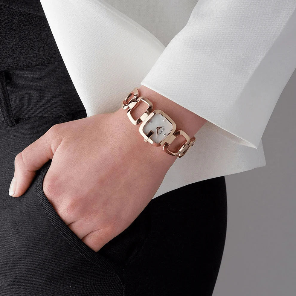 Gucci YA125513 G-Gucci Mother of Pearl Ladies Watch