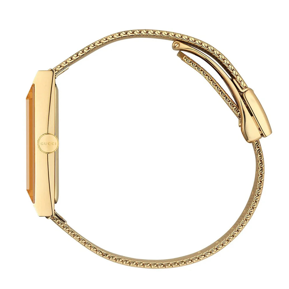 Gucci YA147410 G-Frame 34mm Yellow Gold Ladies Watch