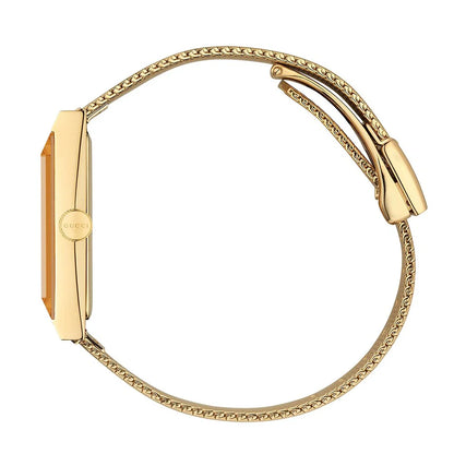 Gucci YA147410 G-Frame 34mm Yellow Gold Ladies Watch