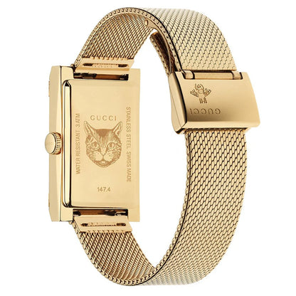 Gucci YA147410 G-Frame 34mm Yellow Gold Ladies Watch