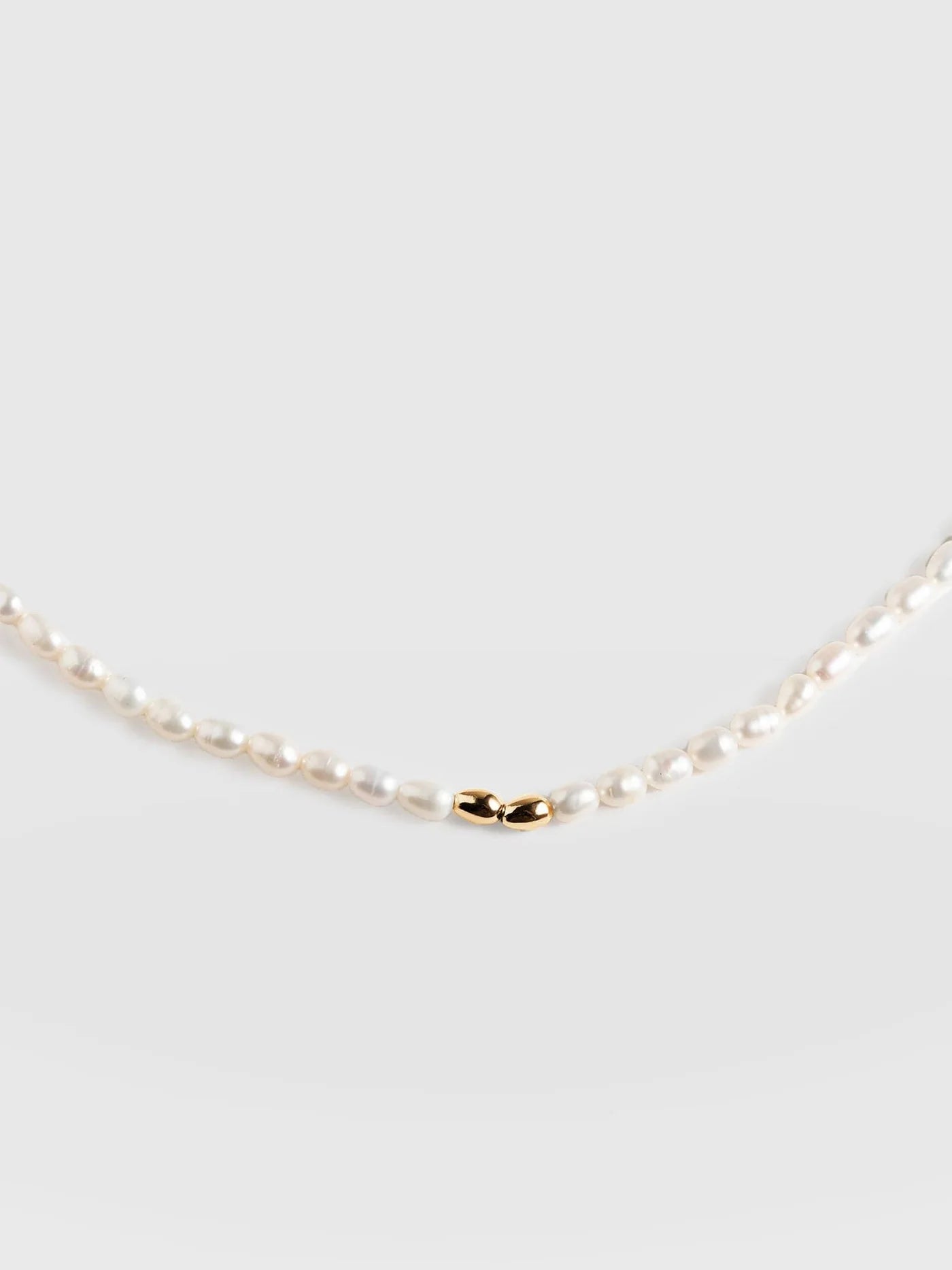 Saint + Sofia - Jacqueline Pearl Necklace - Gold