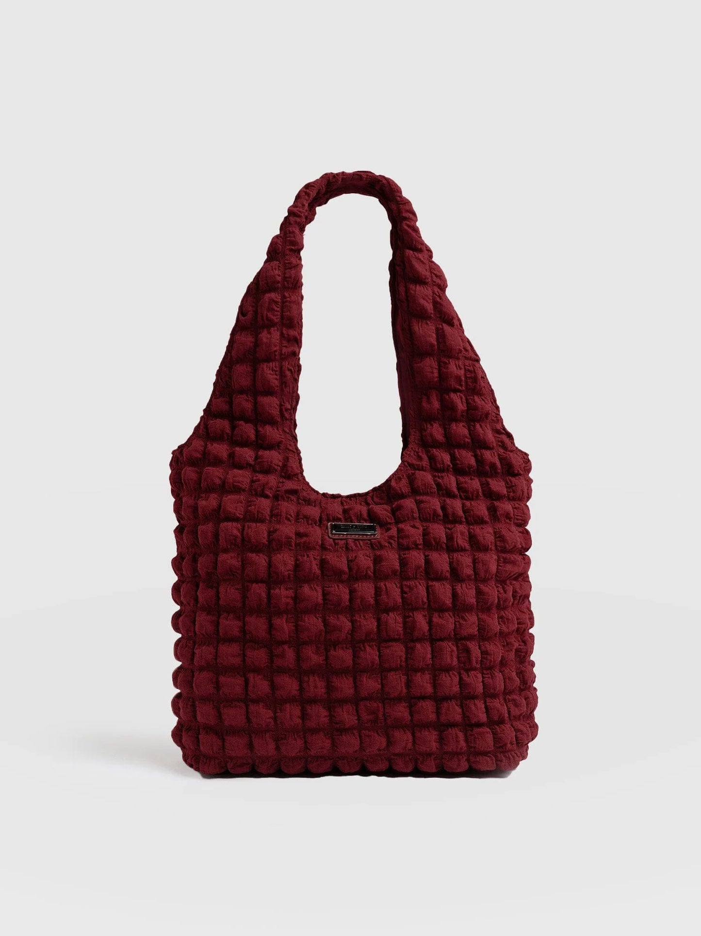 Saint + Sofia - Soho Shoulder Tote Bag - Burgundy